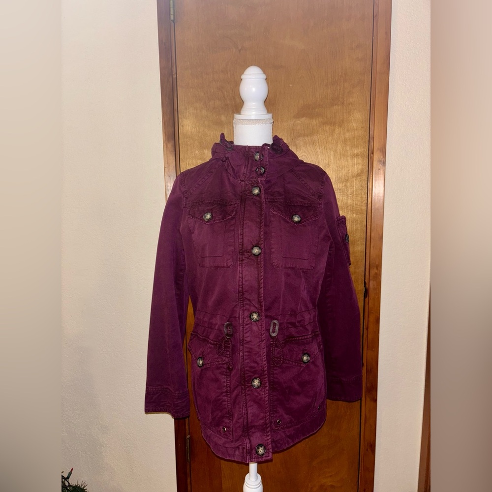 G.H. Bass & Co. Burgundy Utility Jacket - Picture 3 of 8